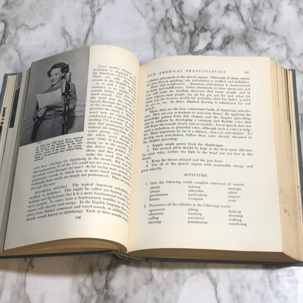 From 1942 American Speech Hedde Brigance hardcover book - Picture 8 of 9